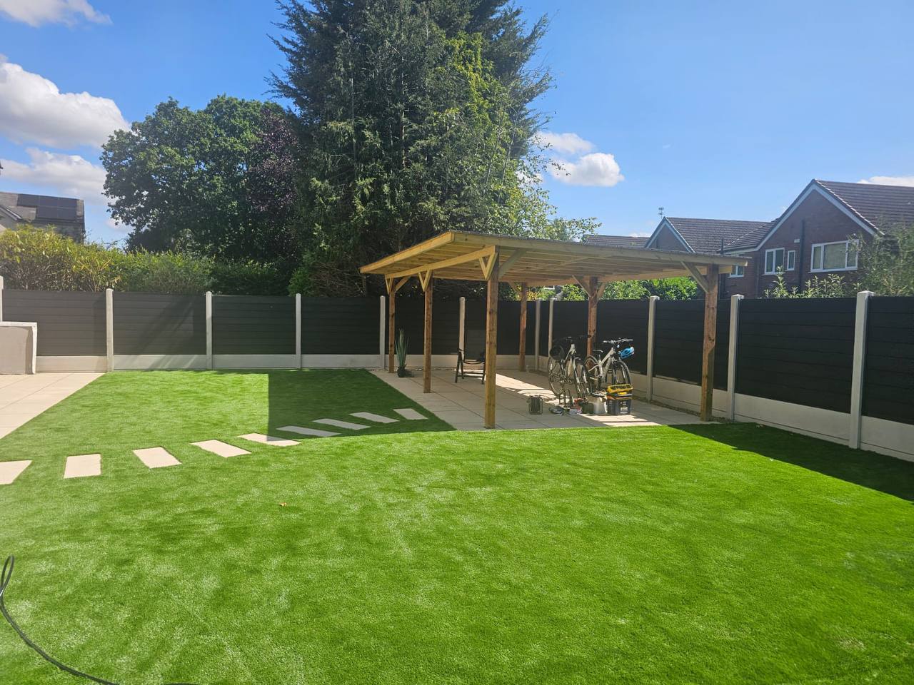 Garden improvement work